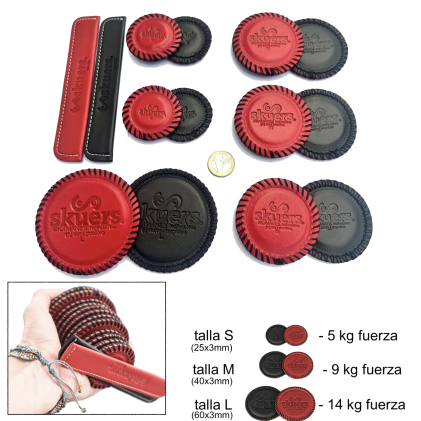 Kit Neodimio N42 Skuers® VR6 slim rojo/negro  Calibre 3mm